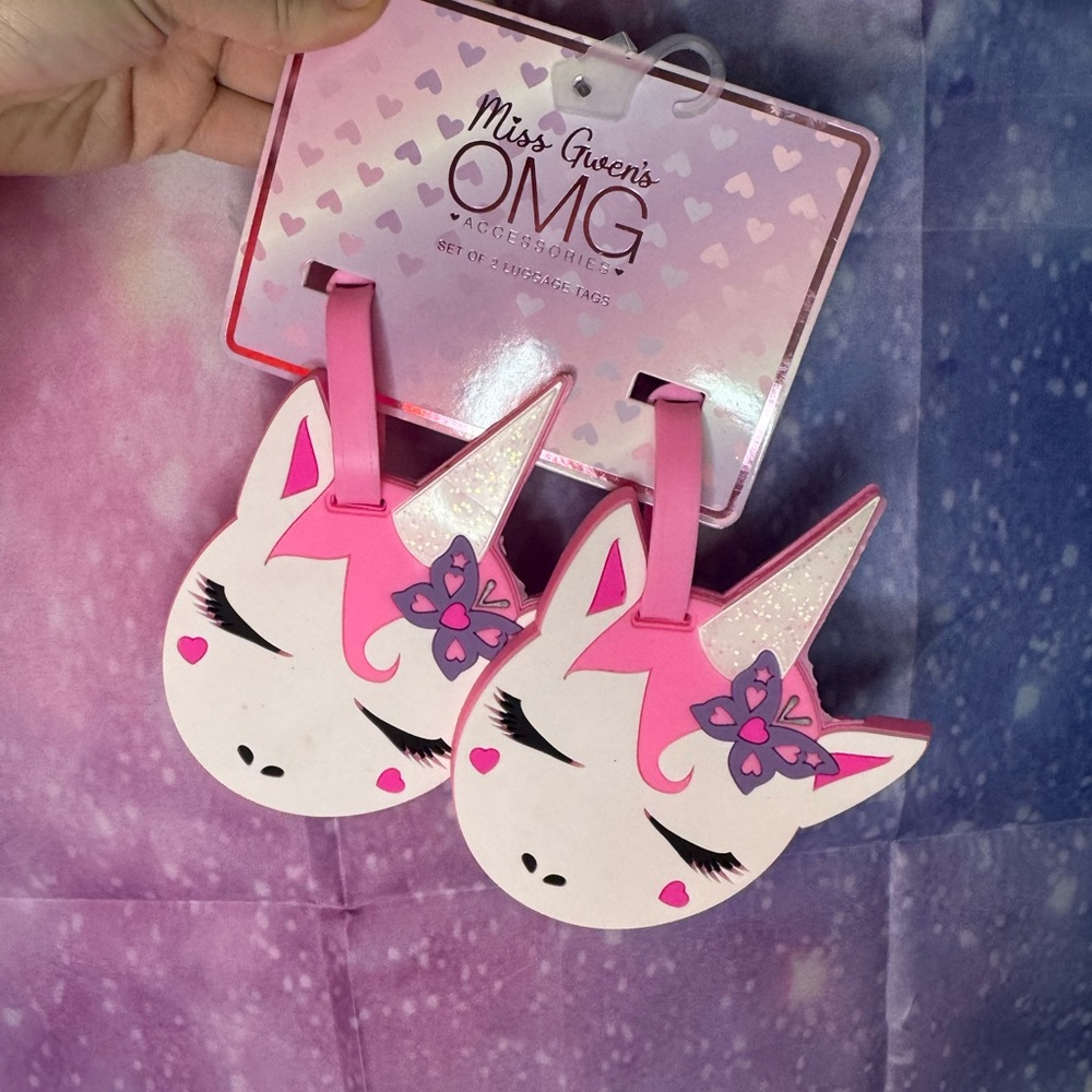 Miss Gwen's OMG Accessories unicorn luggage tags 🛍